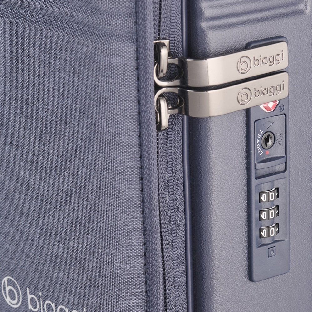 NWT Biaggi Runaway Hybrid Expandable Underseater Luggage Midnight Blue - Picture 3 of 15